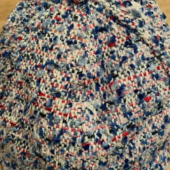 NWT Janie and Jack Tweed Blue Red Sparkly Baseball Cap Size 2-3T Preppy Cute - Picture 5 of 9